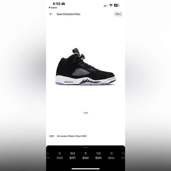 Jordan 5 Oreo - Picture 4 of 4